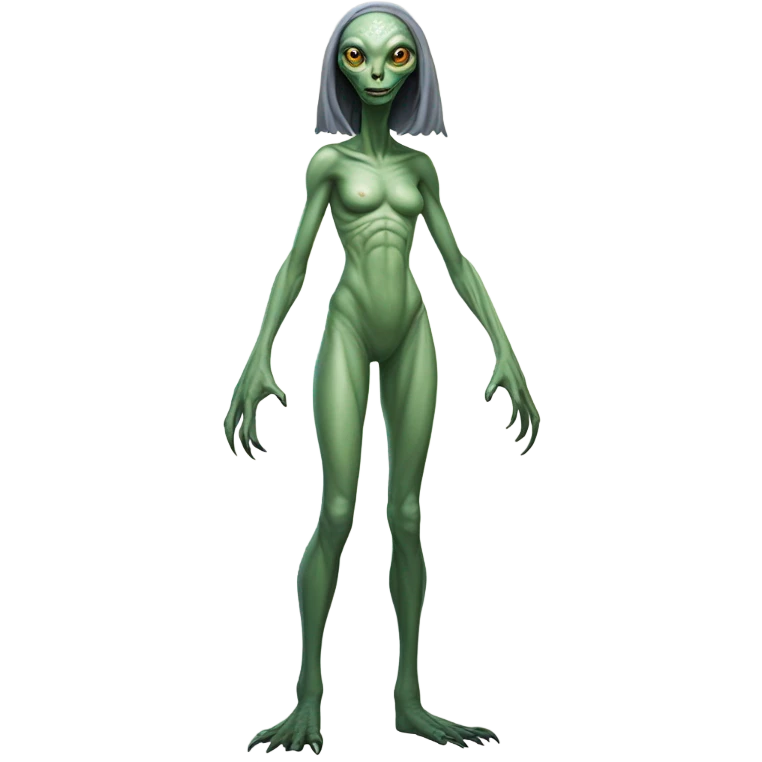 a Reptilian alien woman, full body emoji