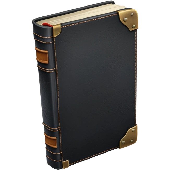 closed black book emoji