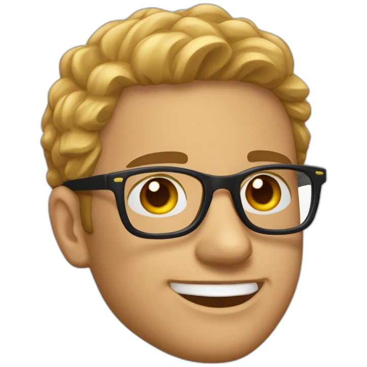 Andrew Tate avec ses lunettes de soleil emoji
