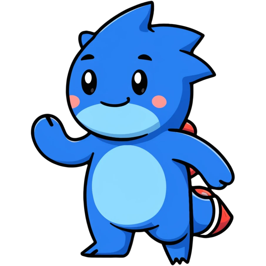 Sanic meme character emoji