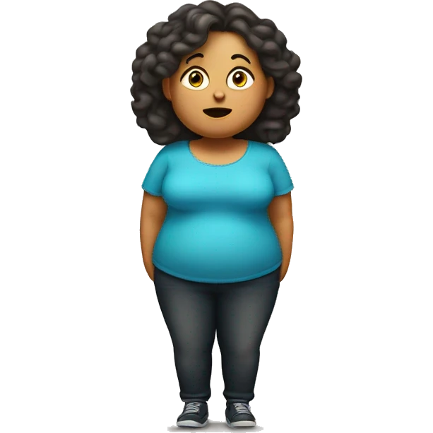 une femme obese emoji