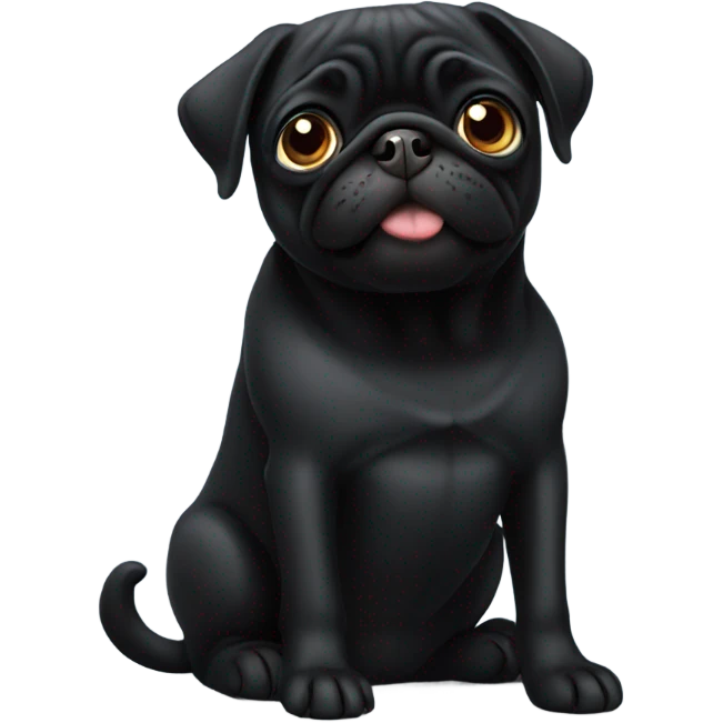 black pug emoji