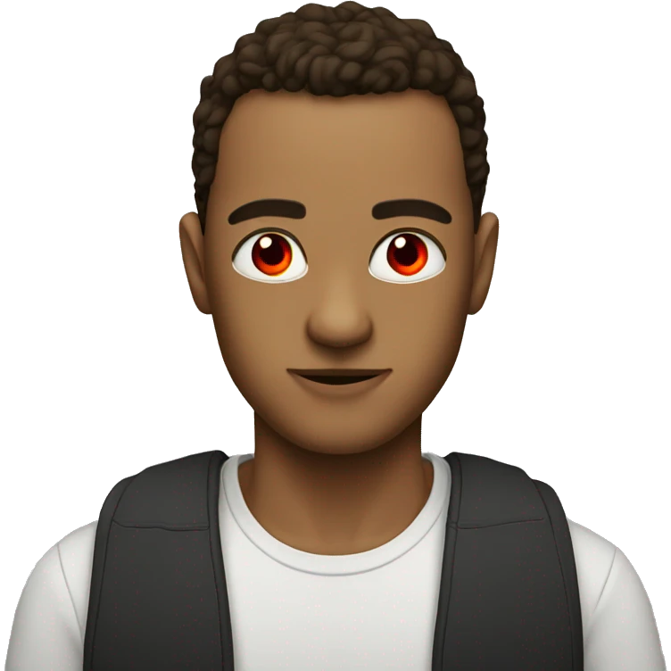  Me with red eyes emoji