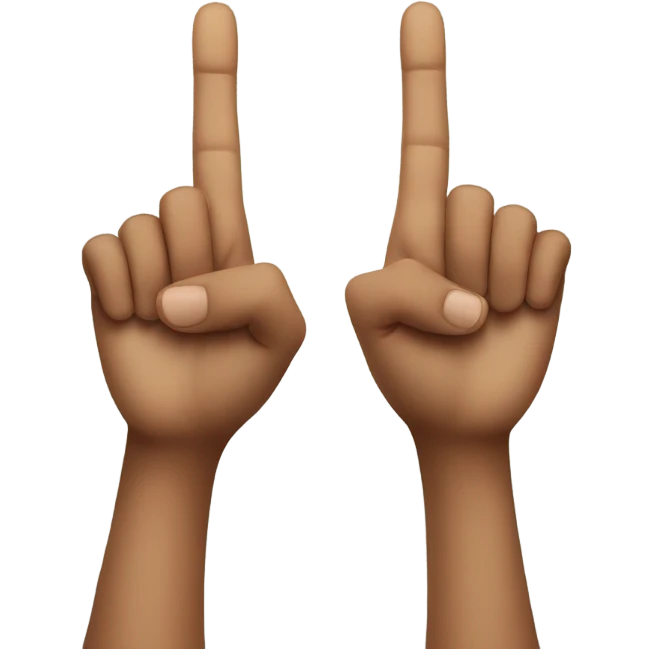 2 hands make A simbol emoji