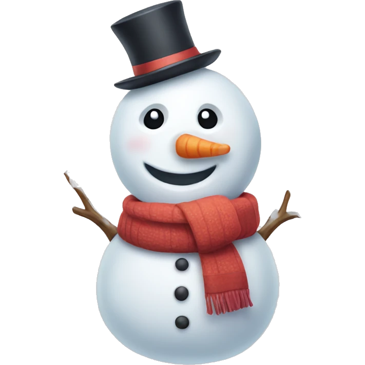 Cute snowman  emoji