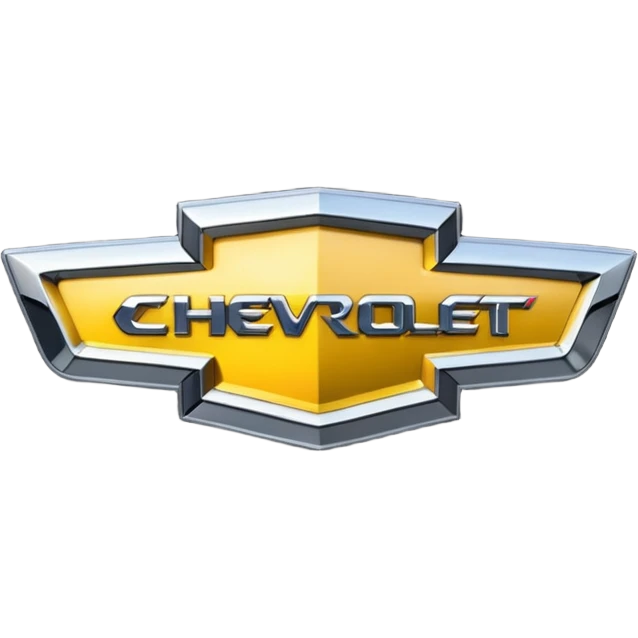 Chevrolet logo black instead of gold emoji