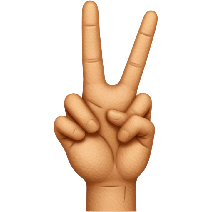 Backward peace sign hand brotishnfuck   emoji