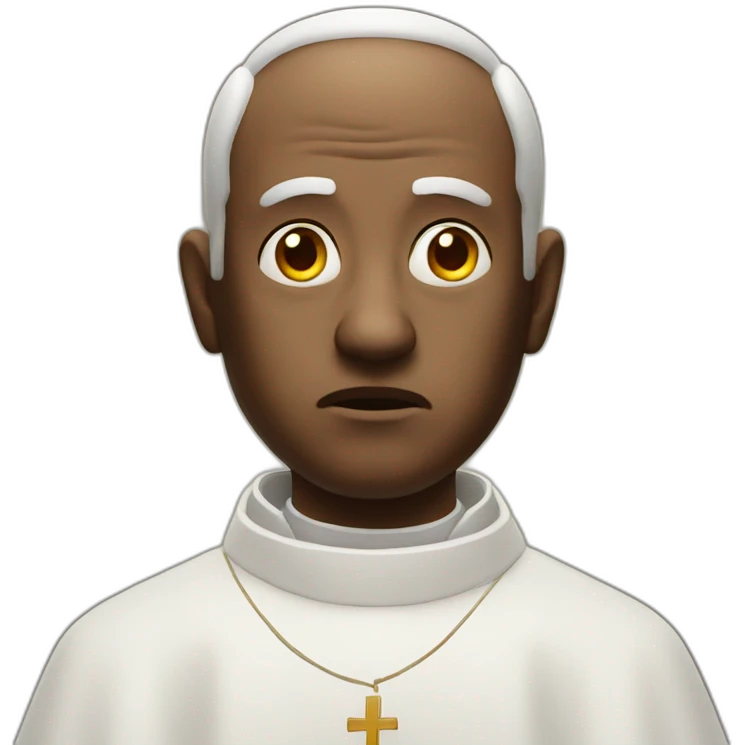 priest looking angry emoji