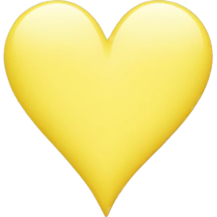 Light yellow heart  emoji