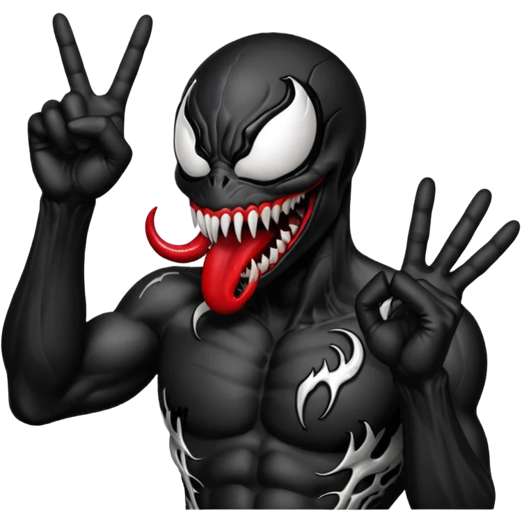 Venom peace sign emoji