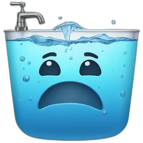 wasting water by using AI emoji