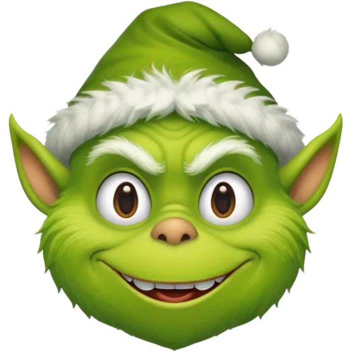 Sneaky grinch emoji