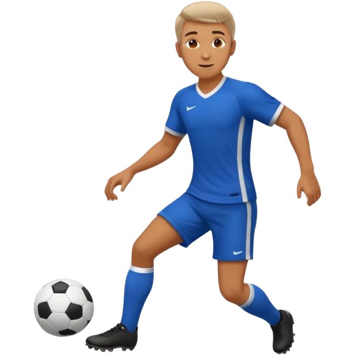 maak een manneke dat voetbalt emoji