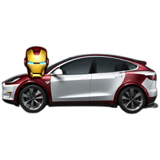 iron man en tesla emoji
