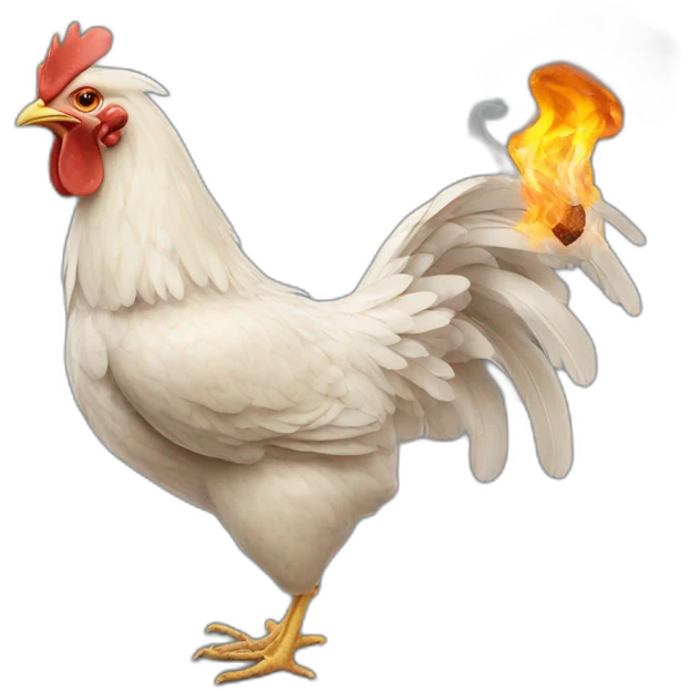 Chicken wings smoke cigarettes emoji
