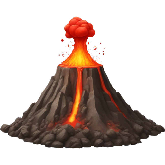 Coke volcano  emoji