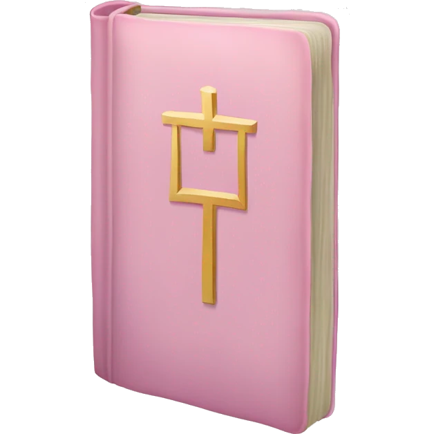 Pastel pink bible emoji