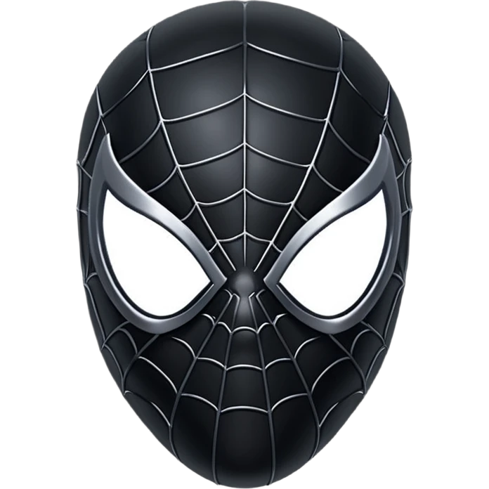 black spiderman mask emoji