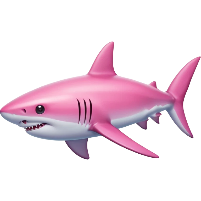 Pink shark  emoji