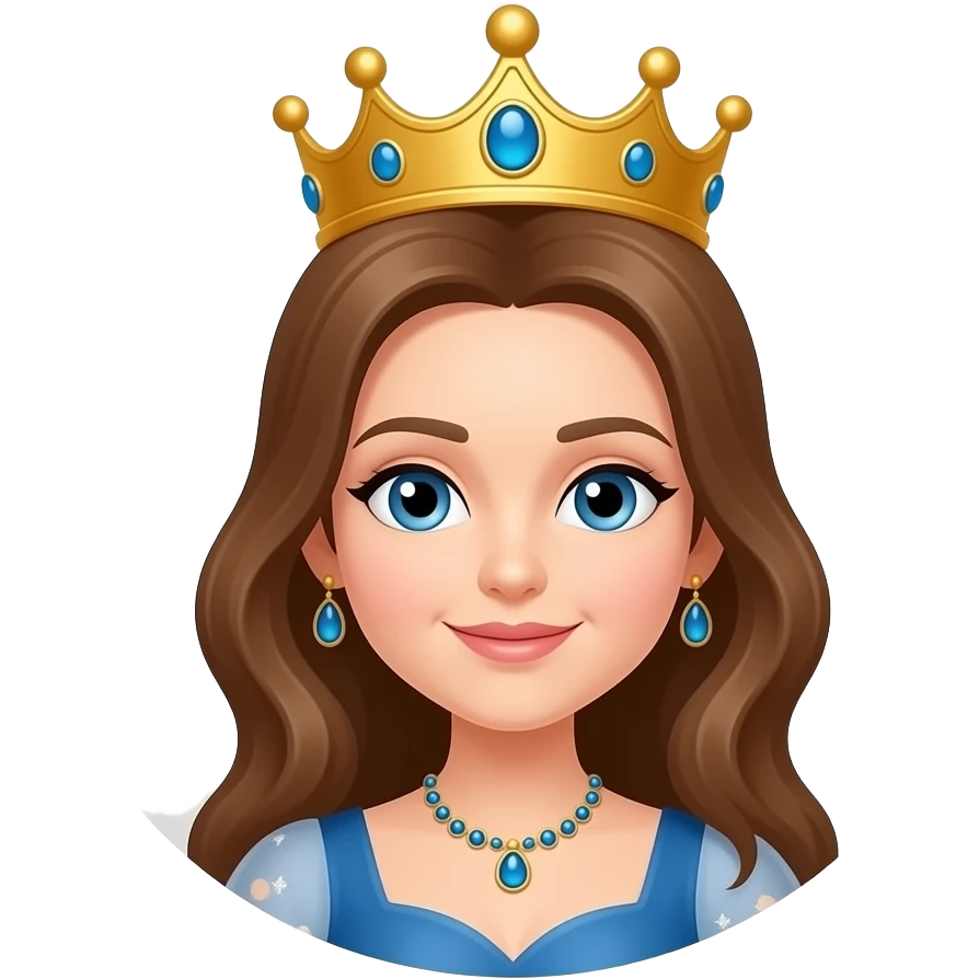 queen with crown emoji