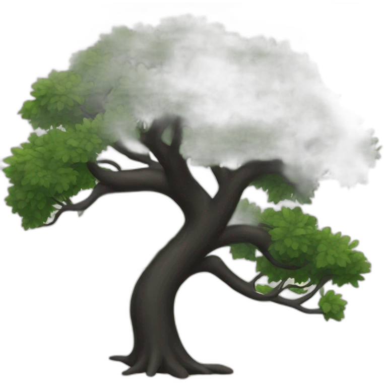 Black tree emoji