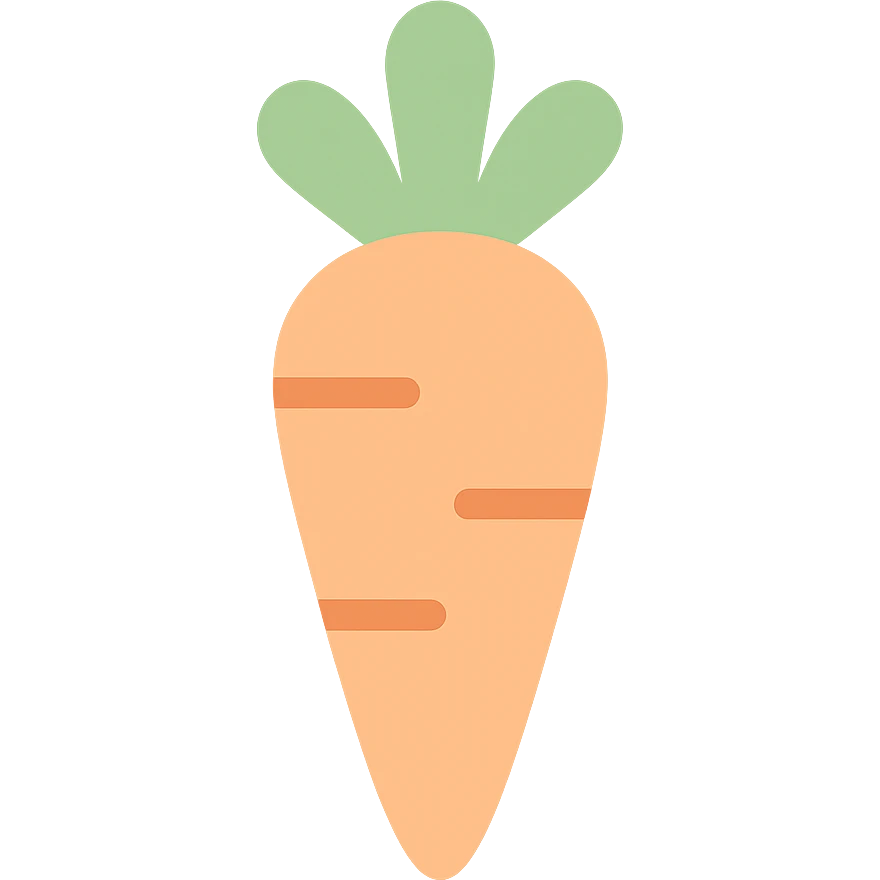 carrot pastel colors emoji