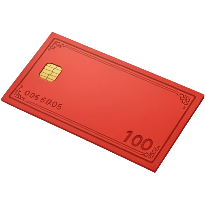 red single money paper emoji