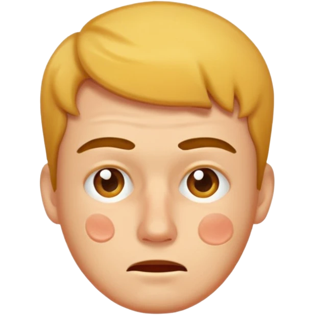 man with acne face emoji