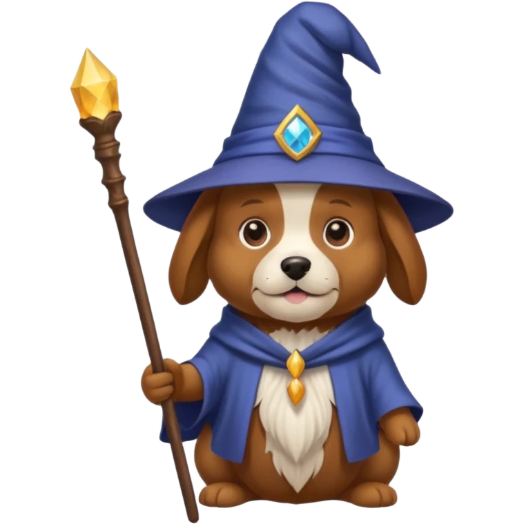 Dog wizard emoji