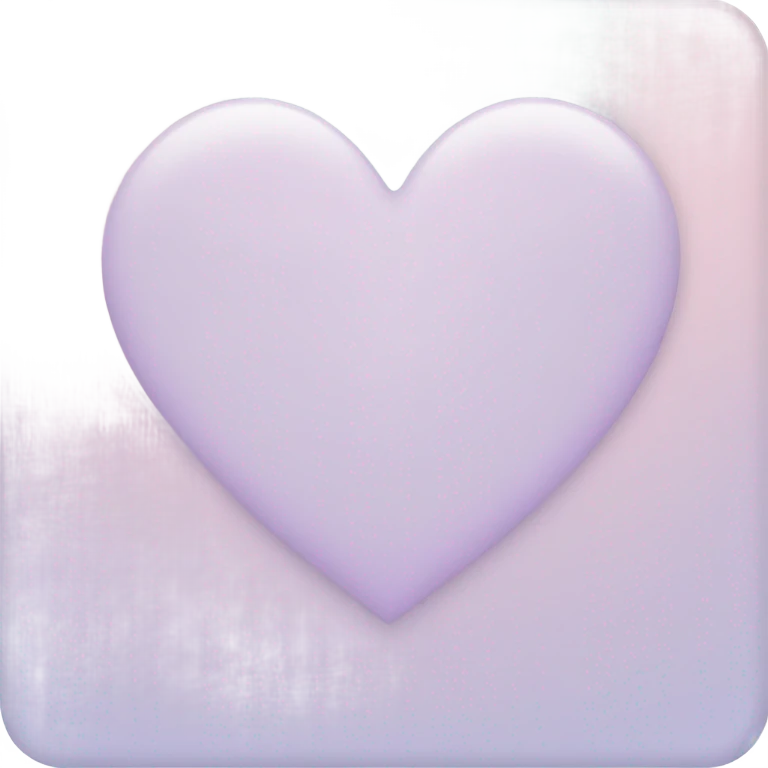 Pastel heart  emoji