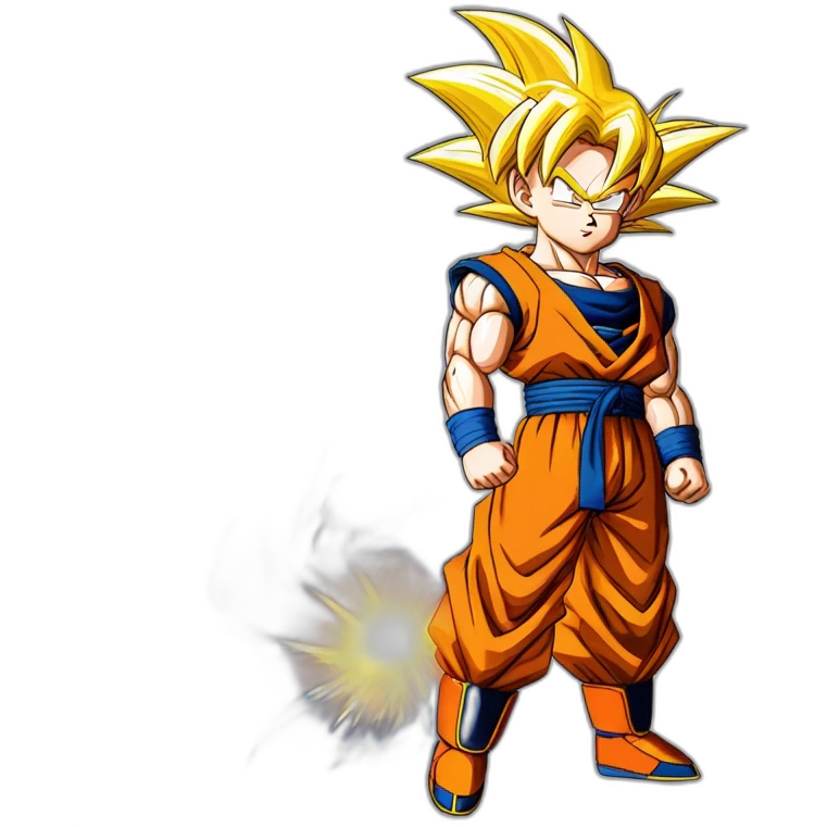 son goku dragon ball z super sayain 2 emoji