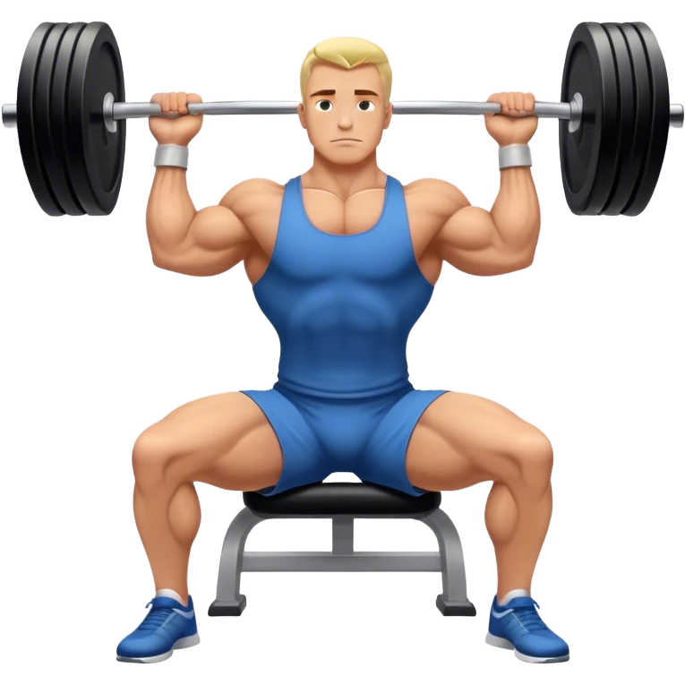 bodybuilder upper-back row exercise emoji