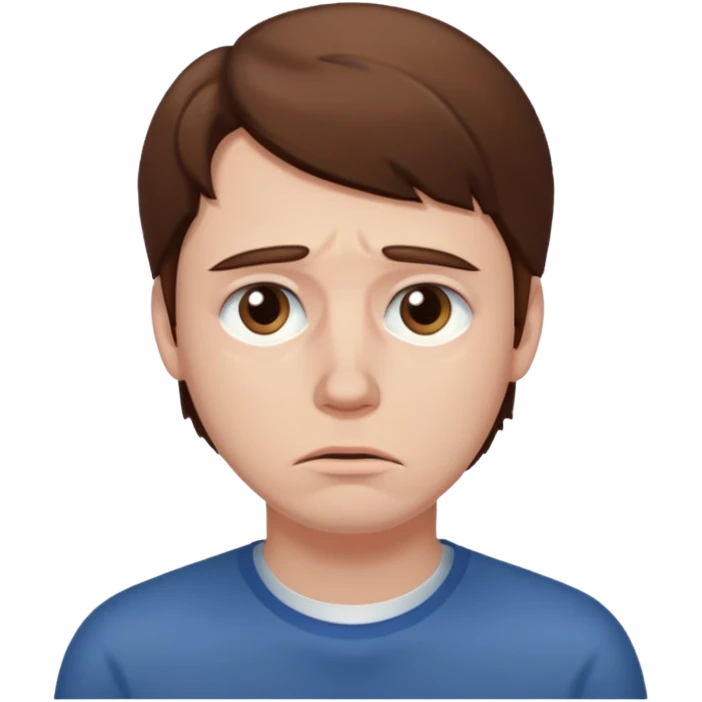 A sad man emoji