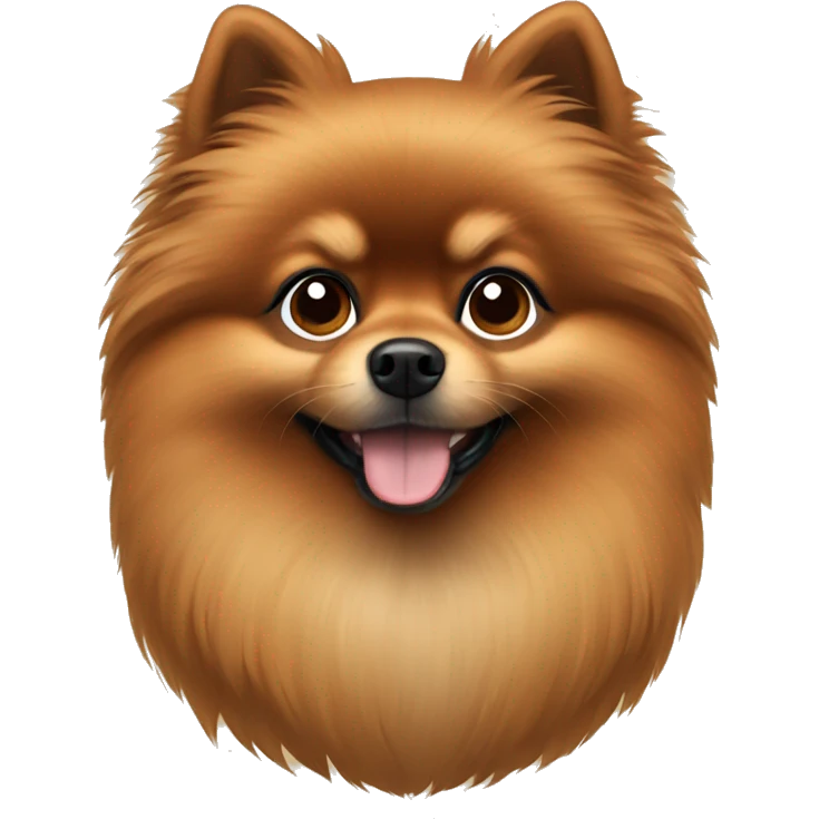 Brown Pomeranian  emoji