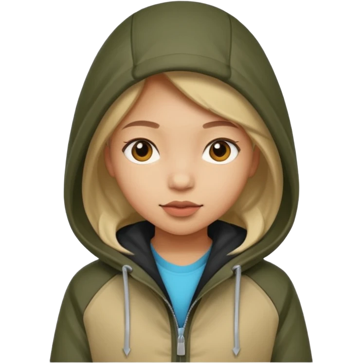 girl with a hood on emoji