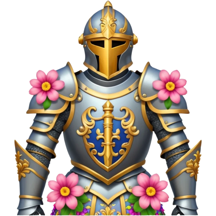 Knight armor  in flowers emoji