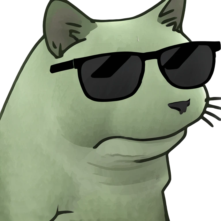 Cat with sunglasses emoji
