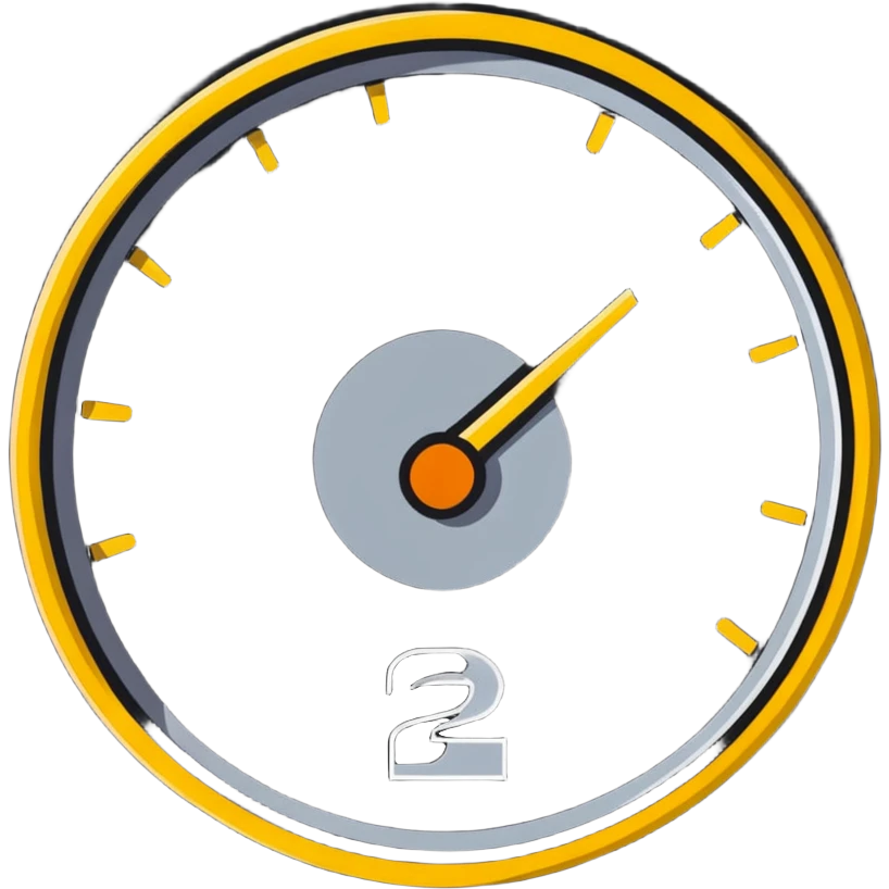 speedometer with a gold coin in the center emoji
