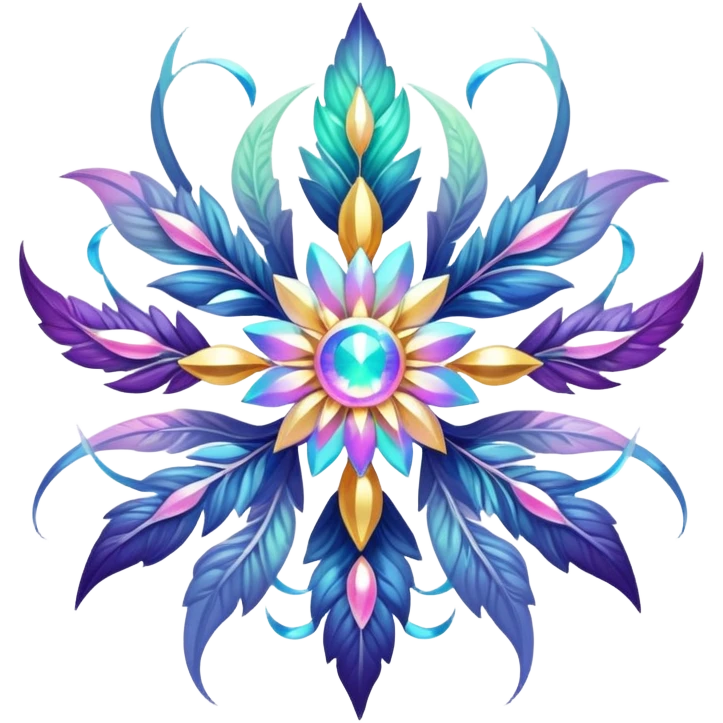 Epic divine legendary celestial flowery complex detailed iridescent aesthetic-scenery-Decorations emoji