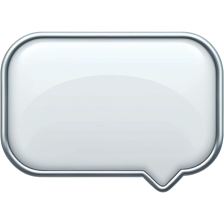 shiny rectangular speech bubble emoji