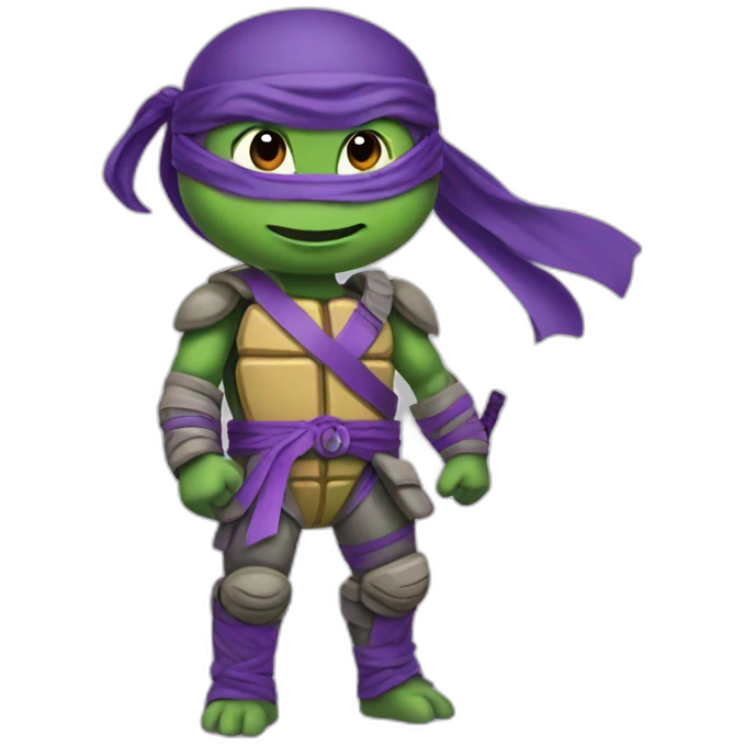 Ninja turtle violet emoji