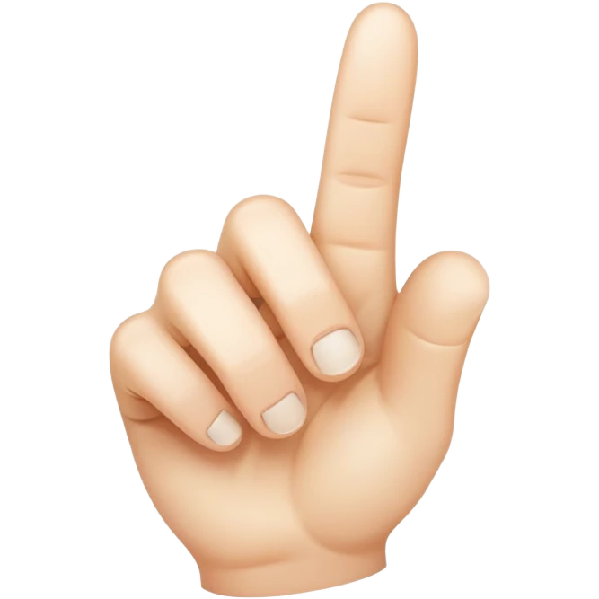 pointing finger emoji