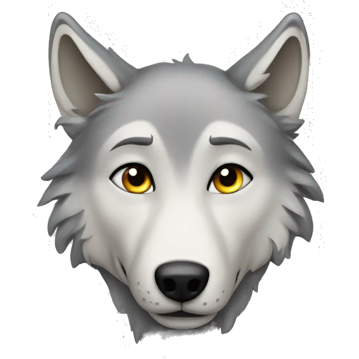withe wolf emoji