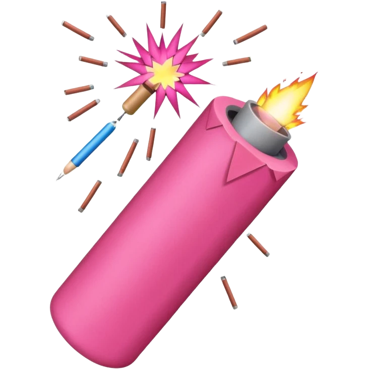 firecracker pinkl emoji