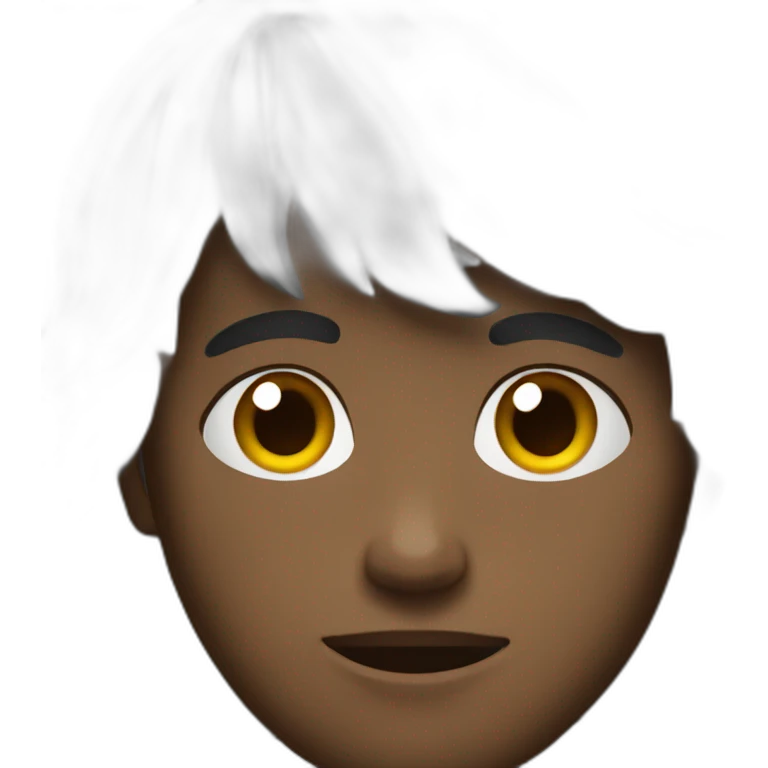 A dark young man  emoji