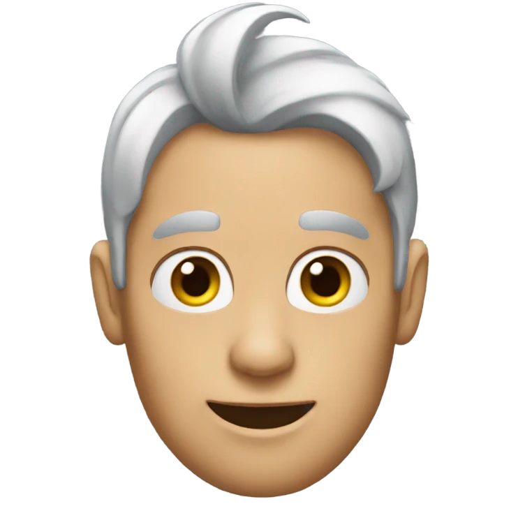 crazy person with cat ears emoji