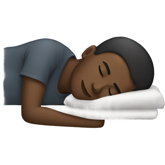 Black man sleeping  emoji