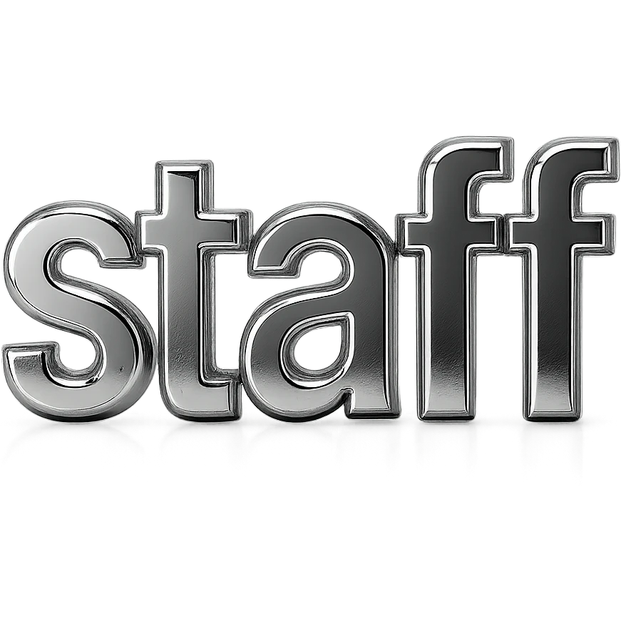 simple text saying "staff" emoji
