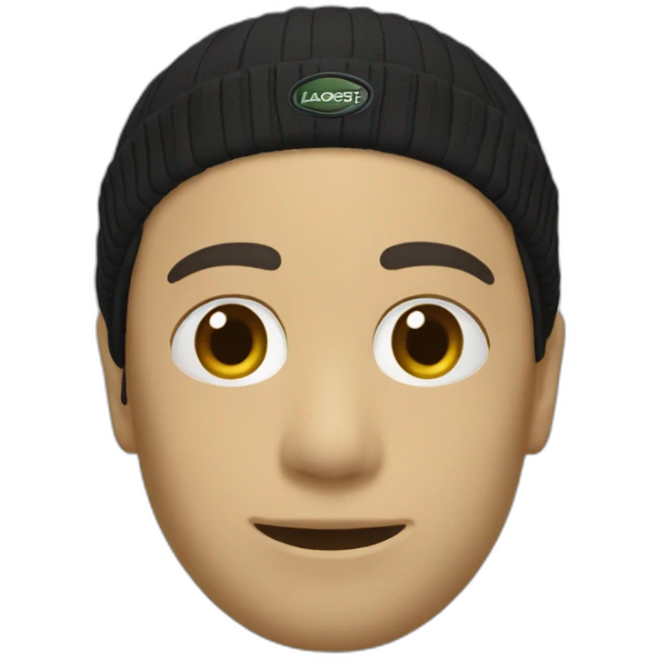 Lacoste black balaclava boy emoji