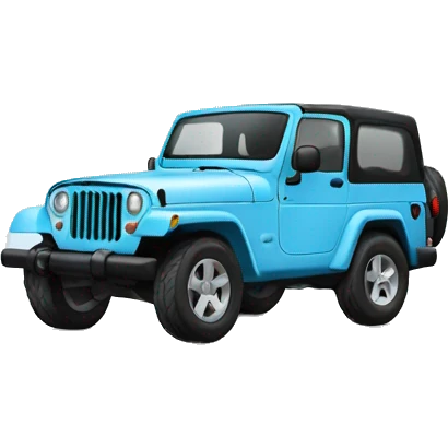 baby blue jeep emoji